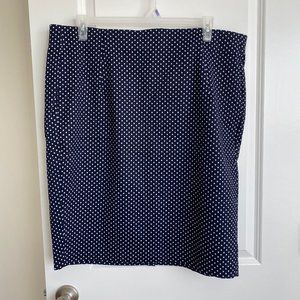NWT Lane Bryant Polka Dot Pencil Skirt
